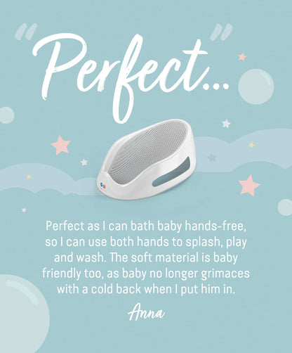 Angelcare Soft Touch Baby Bath Support - Grey